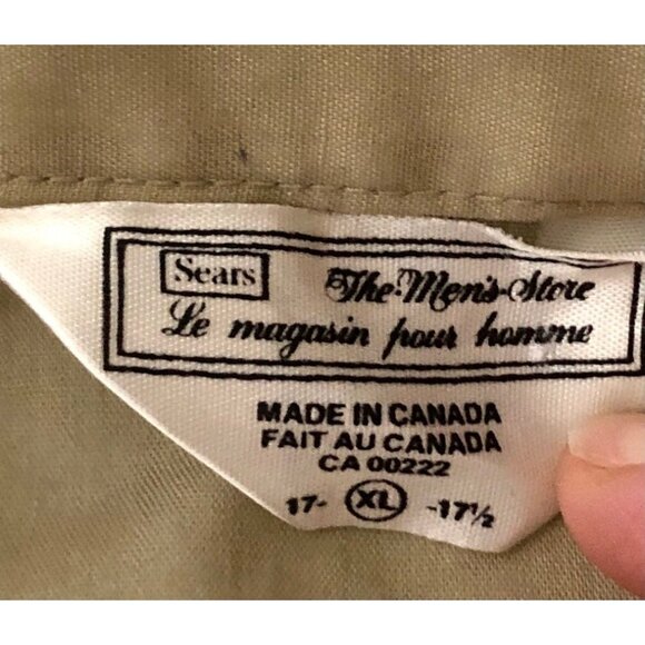 1970s Mens Shirt, Size L. Sears 'The Mens Store', Short Sleeve Shirt - Picture 3 of 6